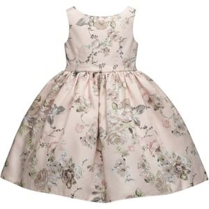Pippa & Julie Sleeveless Floral Dress Size 4 Girls Pink Party Wedding